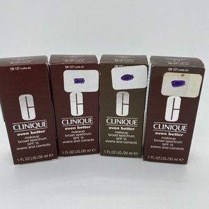 Clinique Even Better Makeup Broad Spectrum SPF 15 - CN 127 Truffle - Lot of 4